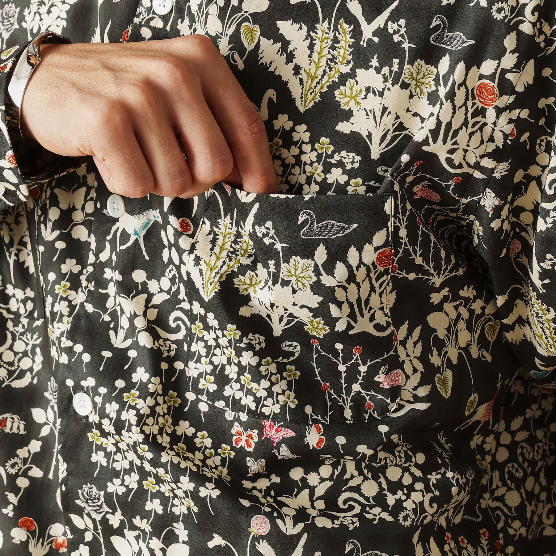 40CARATS&525「【Sサイズ～】フラワープリントシャツ」|シャツ・ブラウス|