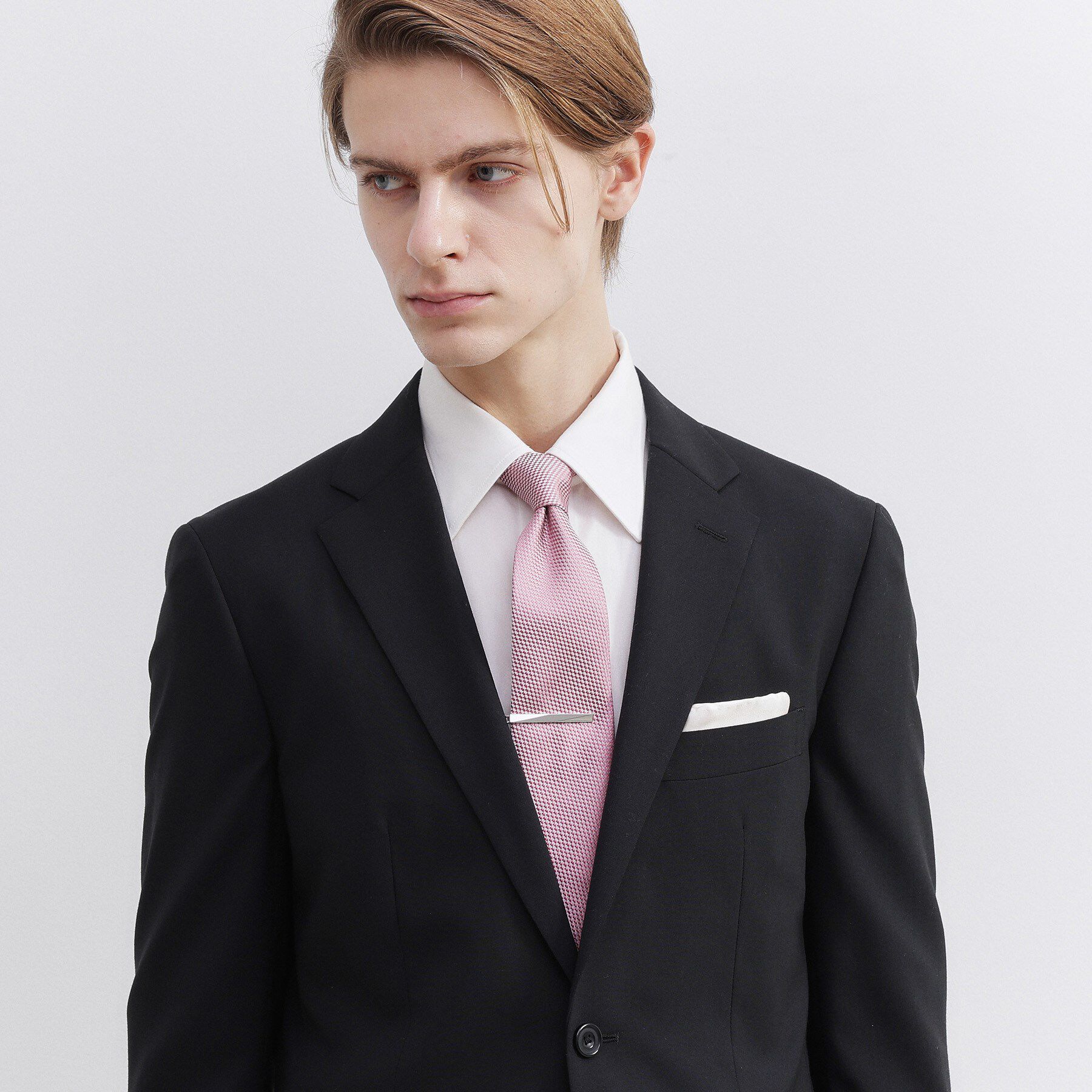 TAKEO KIKUCHI「【BOXセット】ベーシック メランジ ネクタイ＆タイバー」|ネクタイ・蝶ネクタイ|