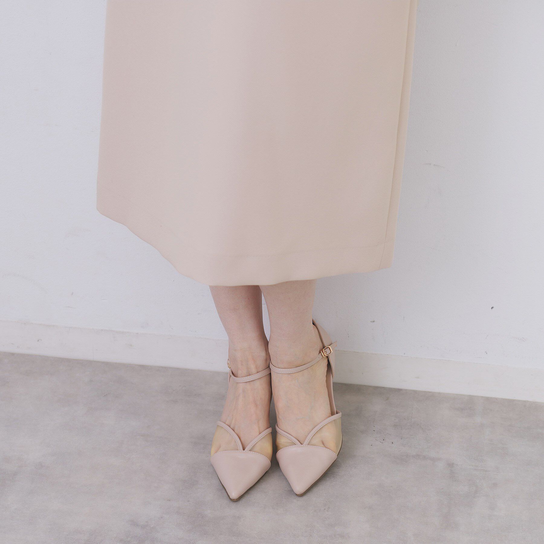 index「キーネックジャンスカ【洗濯機OK/防シワ/イージーアイロン】」|ワンピース|