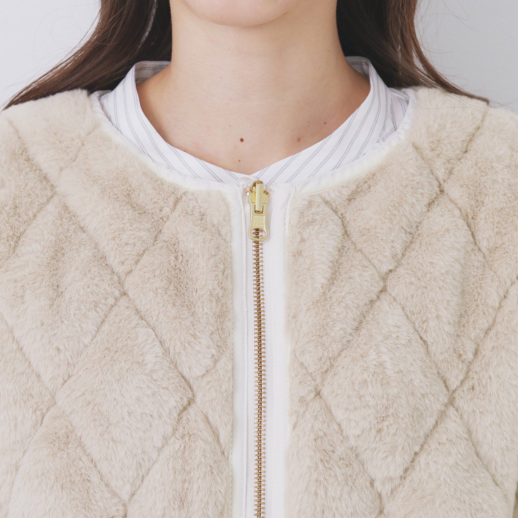 index「リバーシブル キルティングファーブルゾン【洗濯機OK】」|ブルゾン・スタジャン|