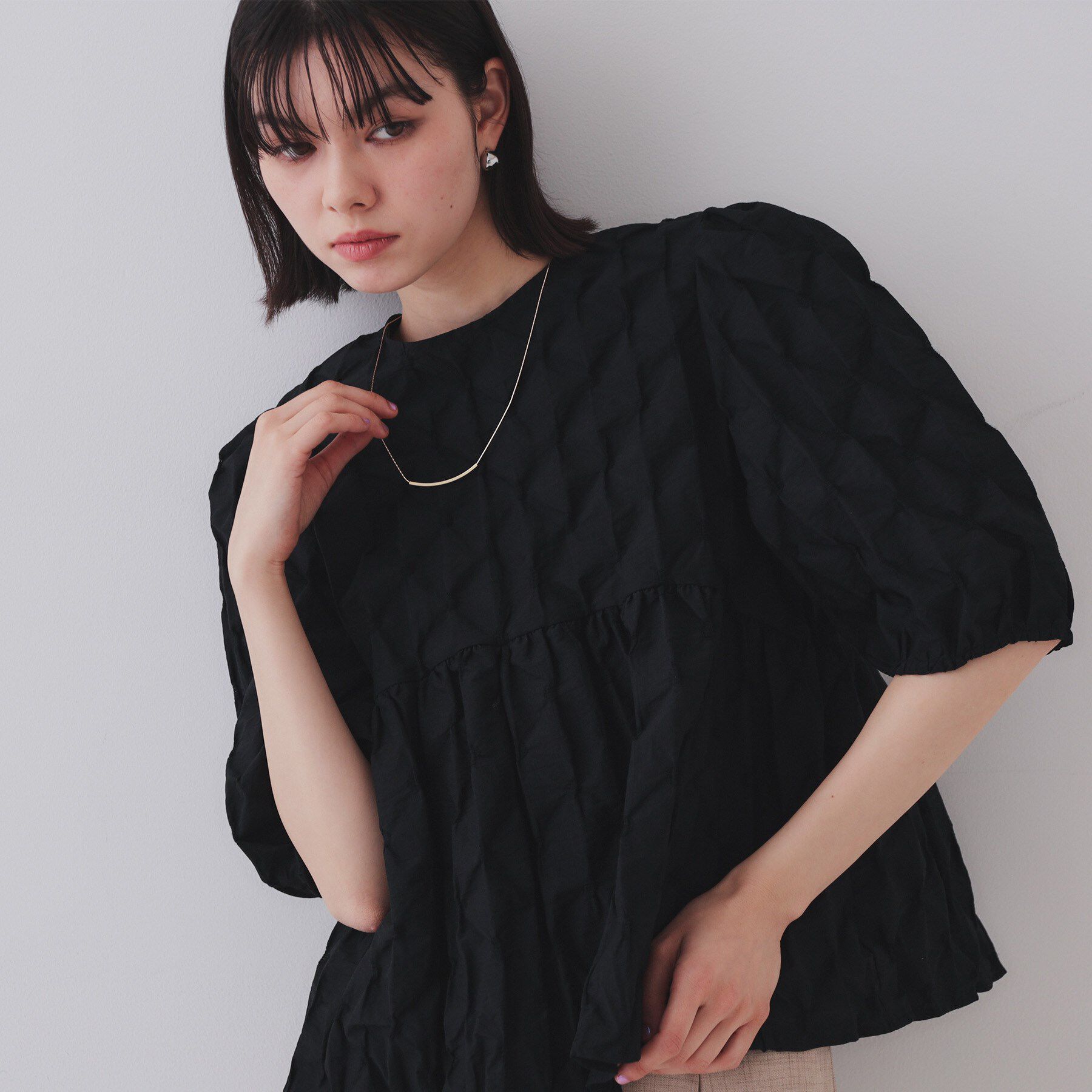 OPAQUE.CLIP「メタルバースライドネックレス」|ネックレス|