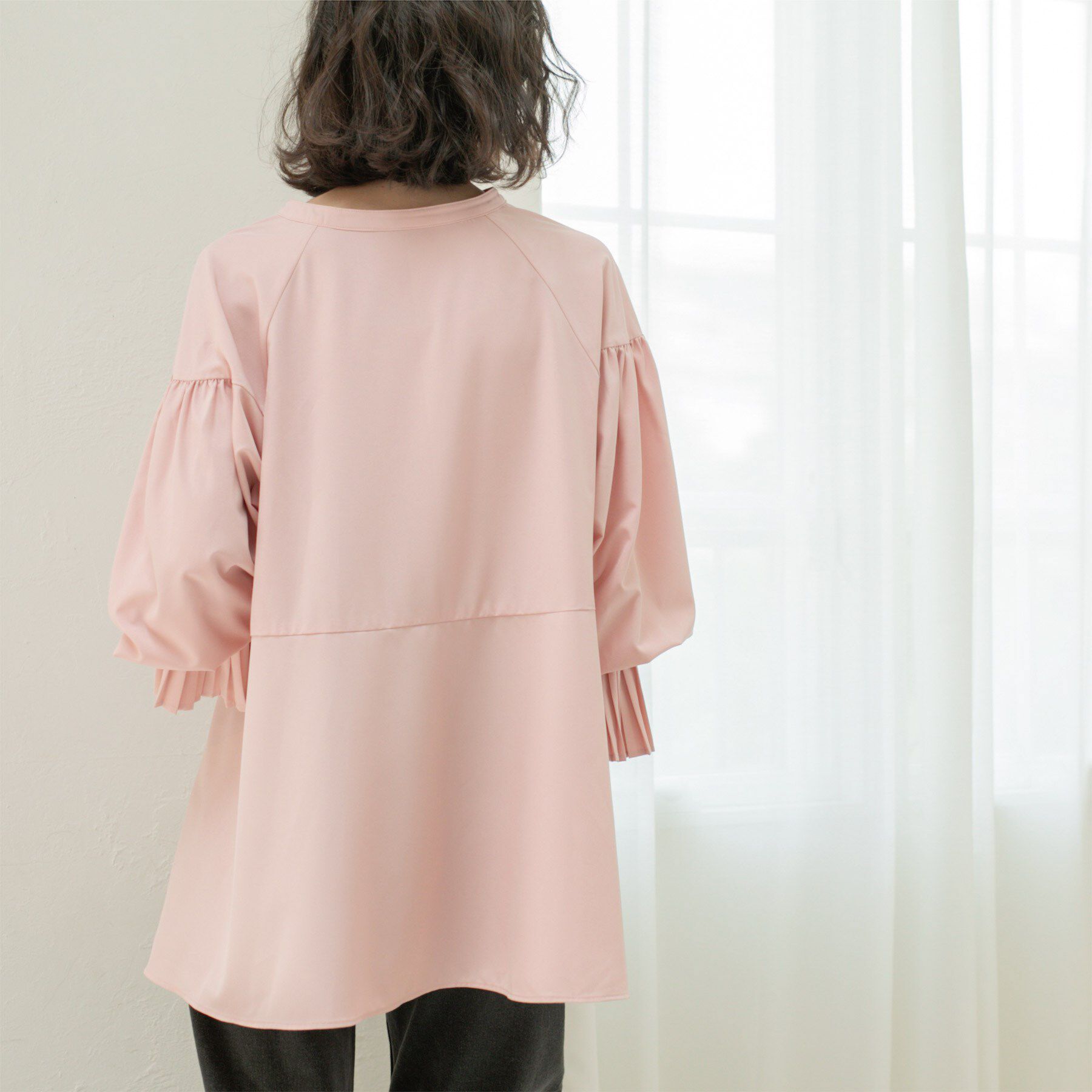 OPAQUE.CLIP「プリーツキャンディスリーブブラウス【洗濯機洗い可】」|シャツ・ブラウス|