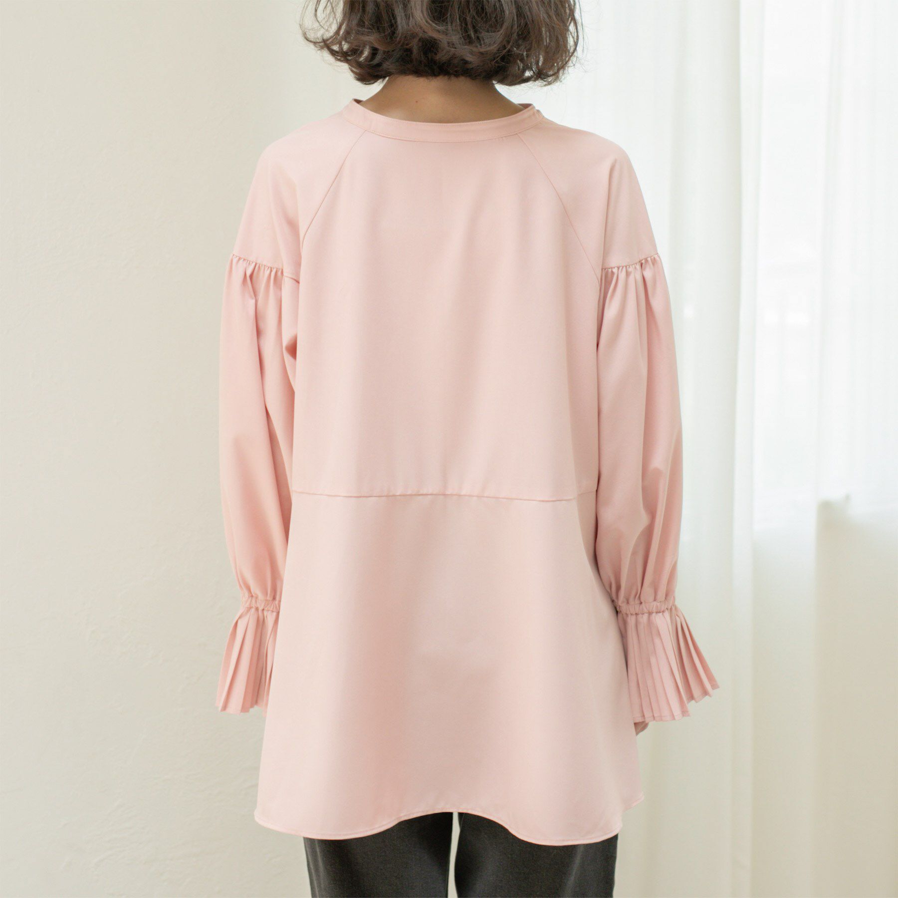 OPAQUE.CLIP「プリーツキャンディスリーブブラウス【洗濯機洗い可】」|シャツ・ブラウス|