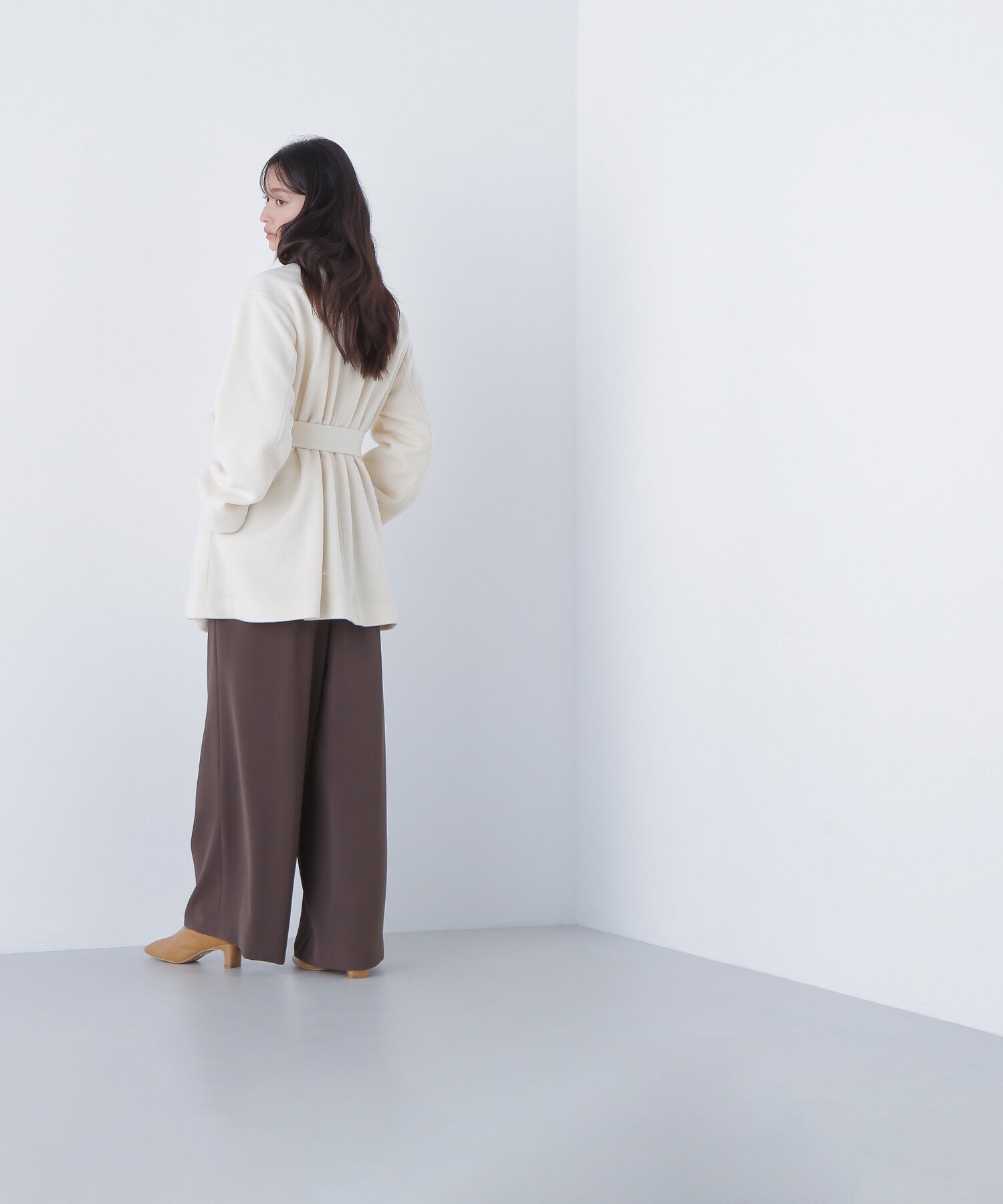  「ベルテッドミディコート」|ブルゾン・スタジャン|