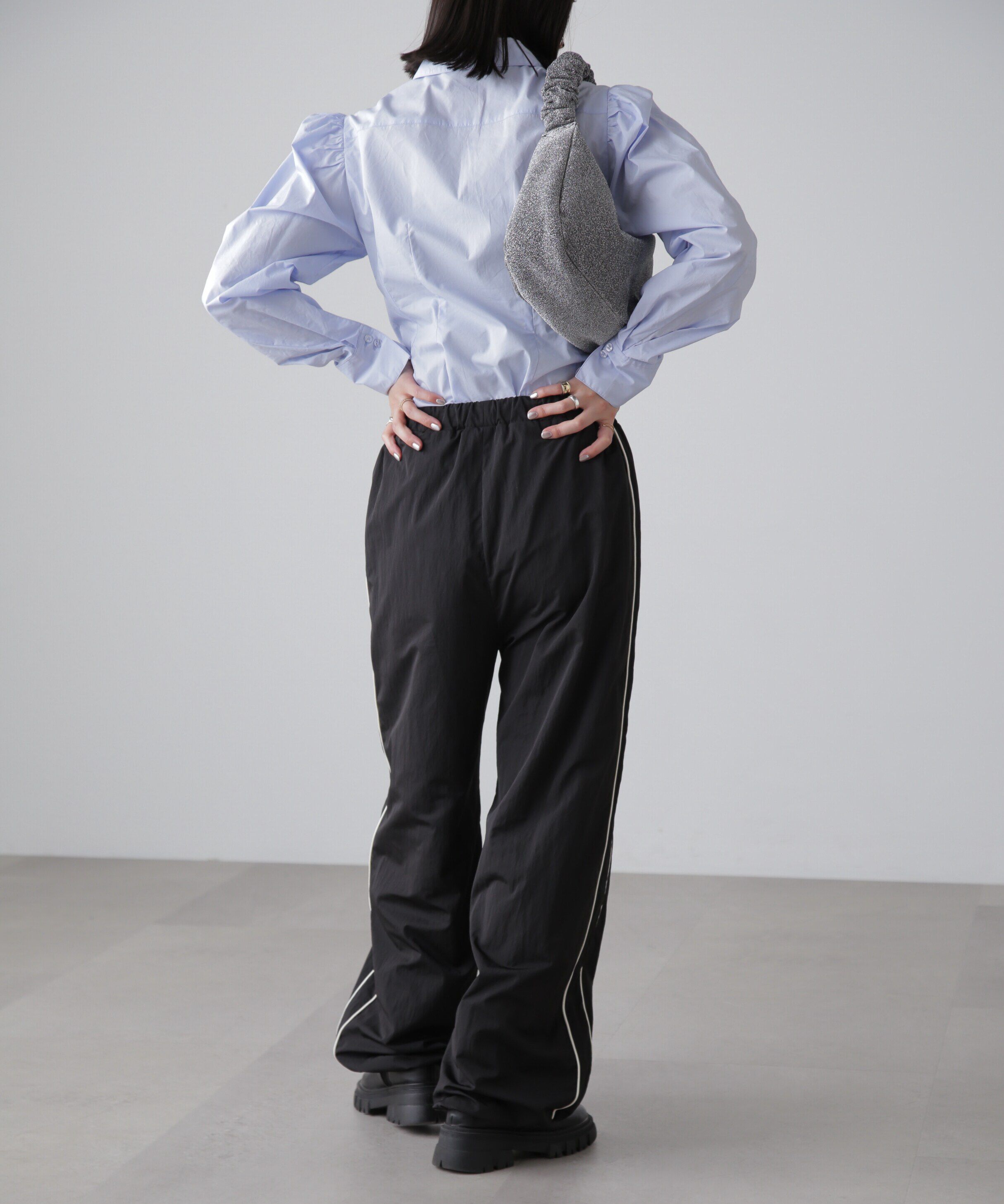  「ウエストシェイプミドル丈シャツ」|シャツ・ブラウス|