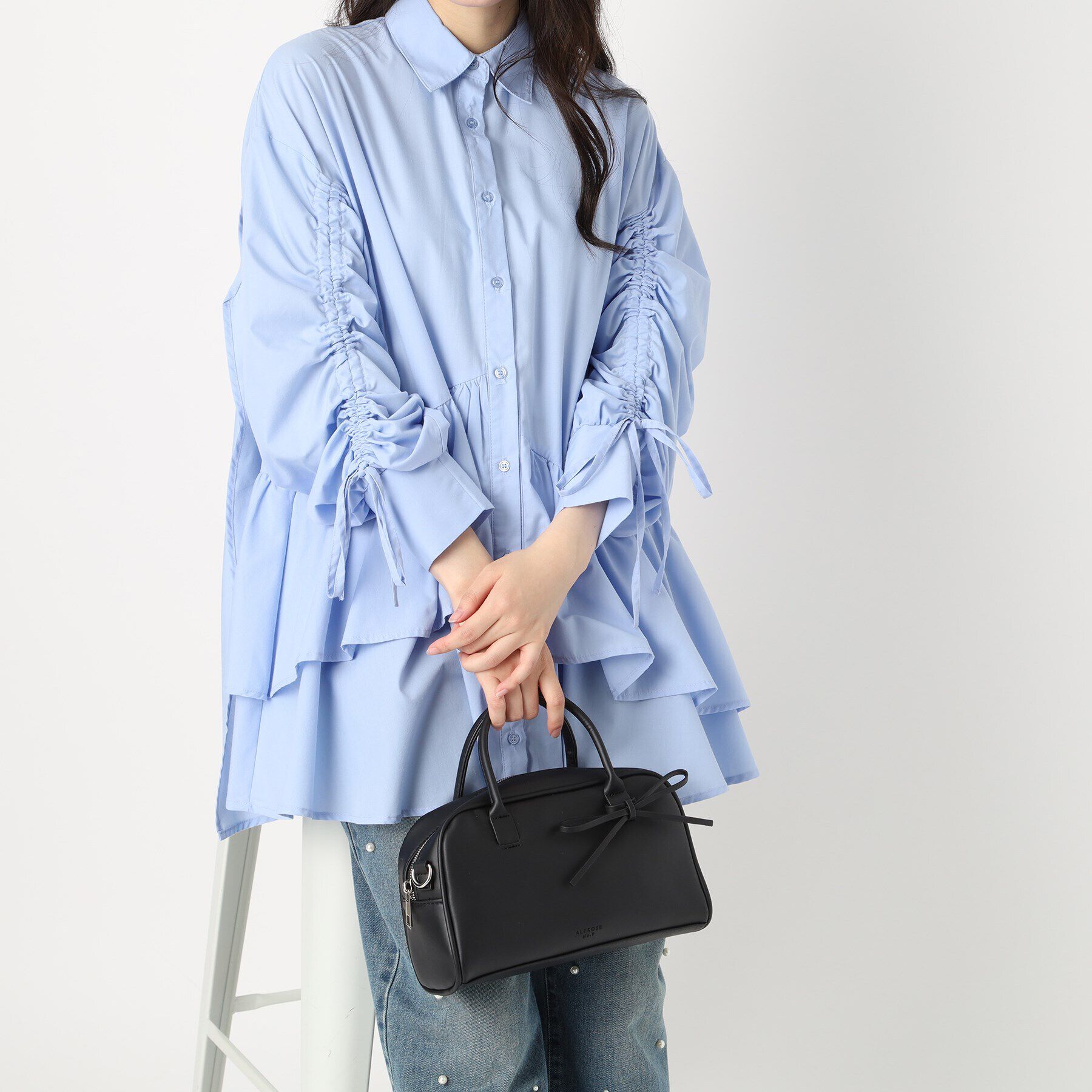 Ober Tashe「2WAY リボン ボストンバッグ」|ボストンバッグ|