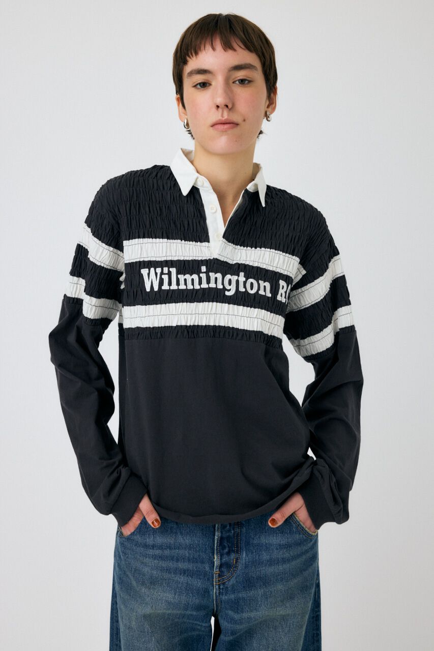 MOUSSY「SHIRRING RUGBY シャツ」|Tシャツ・カットソー|