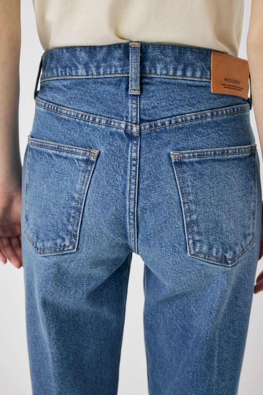 MOUSSY「MVS CENTER PRESS ストレートデニム」|デニム|