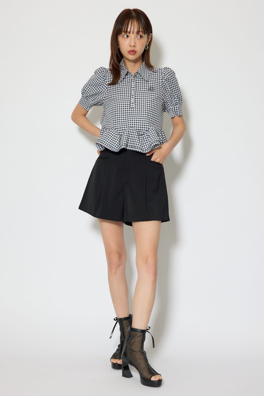 rienda「ボリュームフリルヘムブラウス」|シャツ・ブラウス|