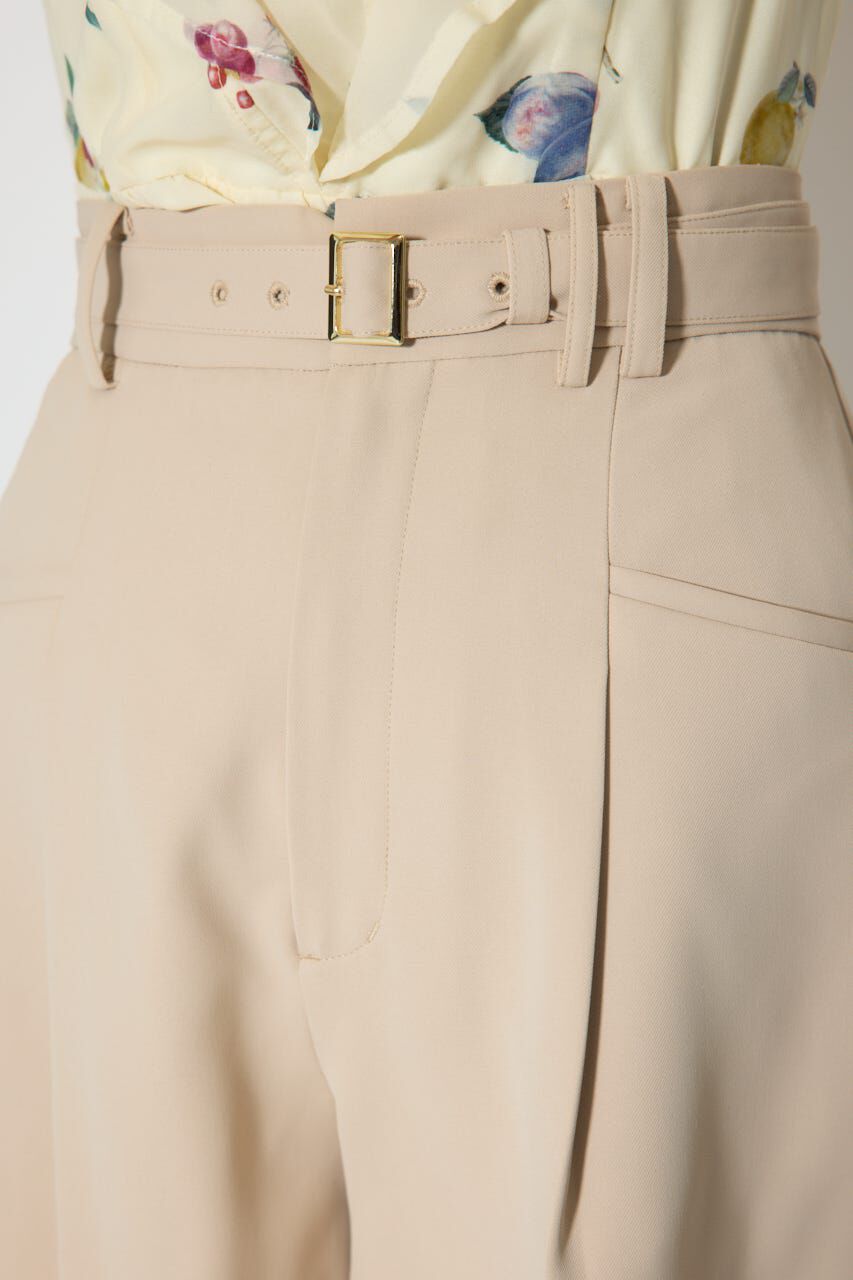 rienda「ベルト付きセンタープレスショートパンツ」|その他|