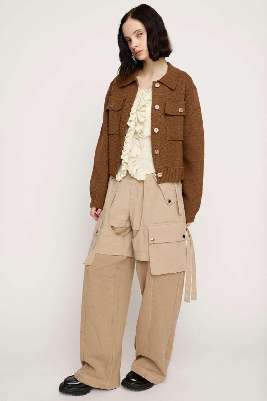 SLY「KNIT DOCKING CARGO パンツ」|その他|