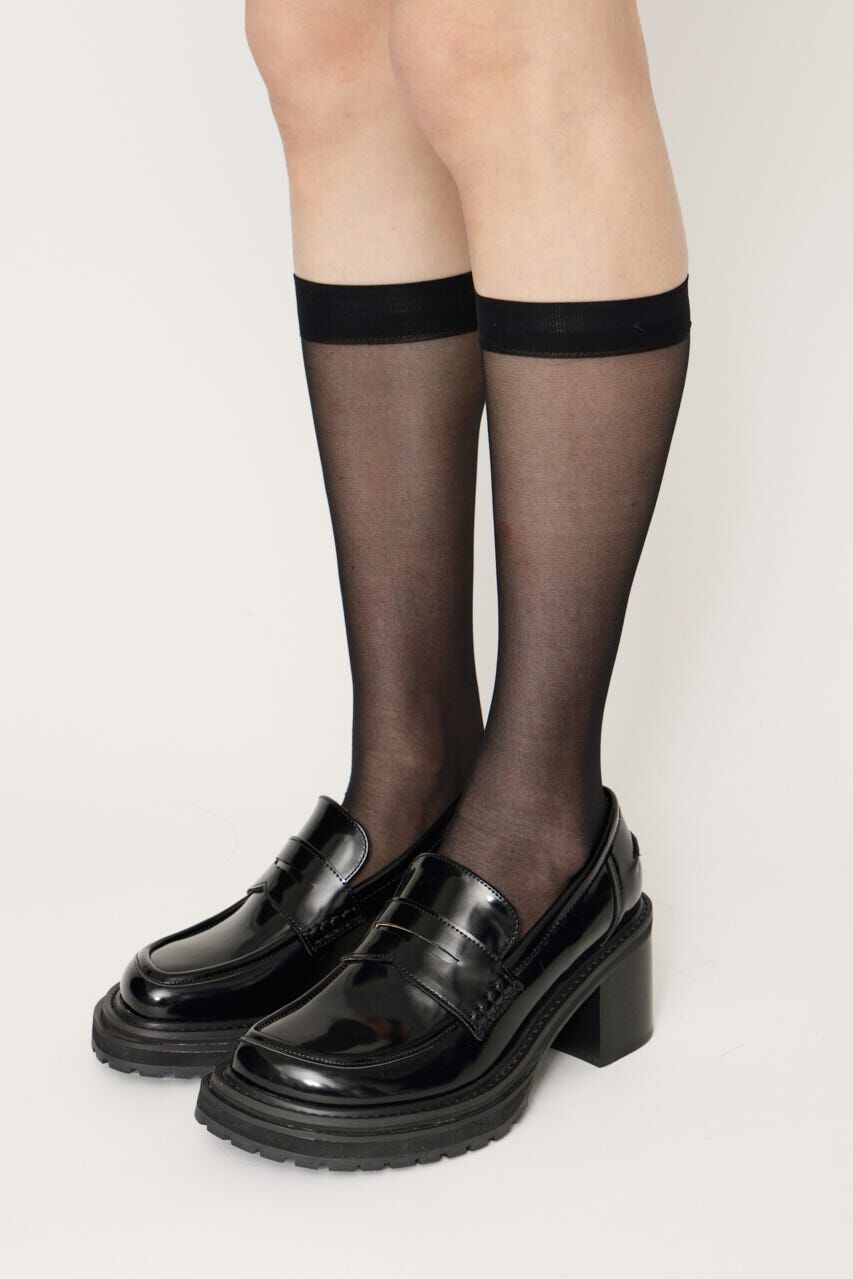 SLY「HEELED PENNY LOAFERS」|ローファー|BLK