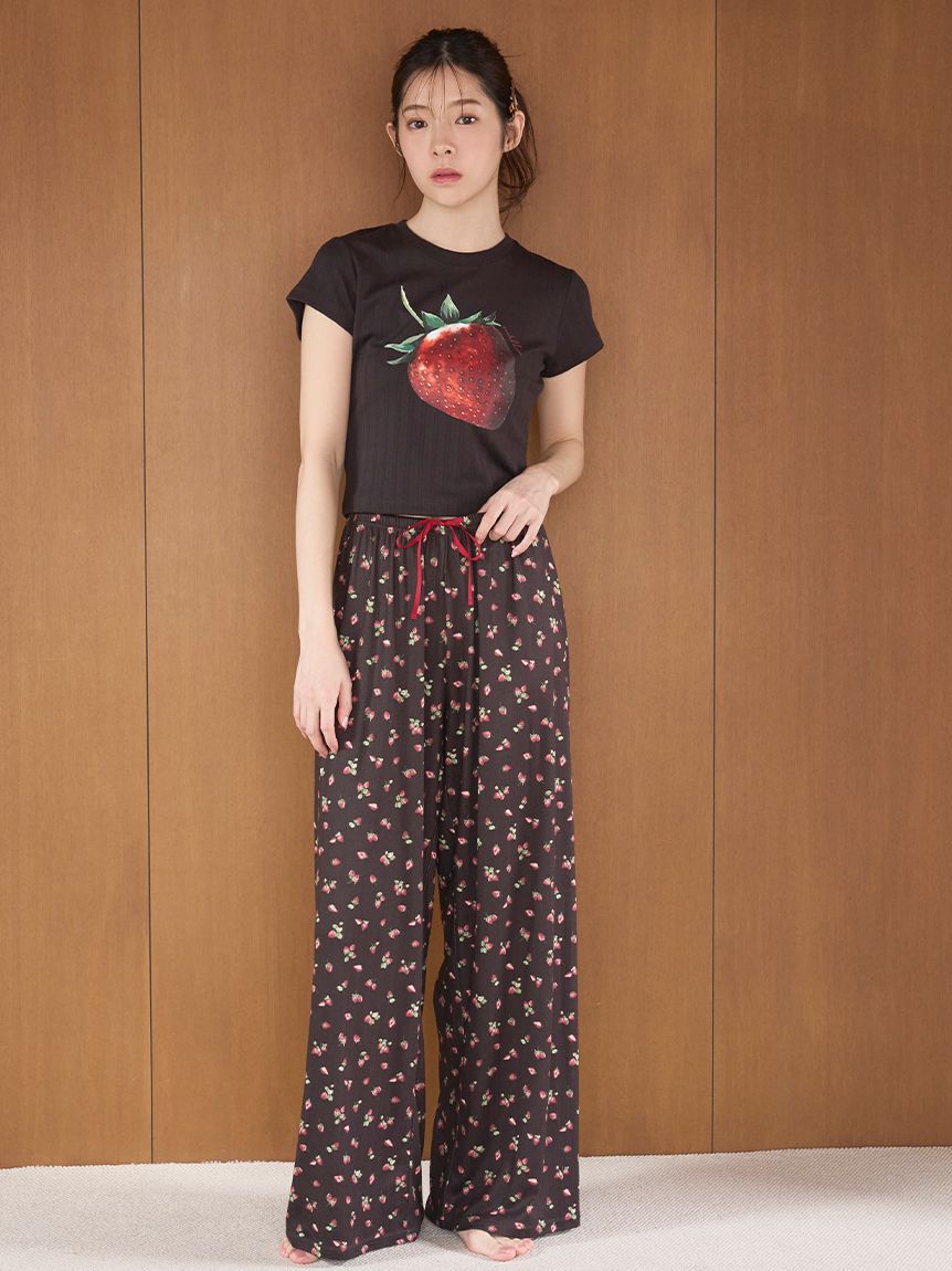 SNIDEL HOME「ストロベリーアイレットロングパンツ」|ルームウェア|