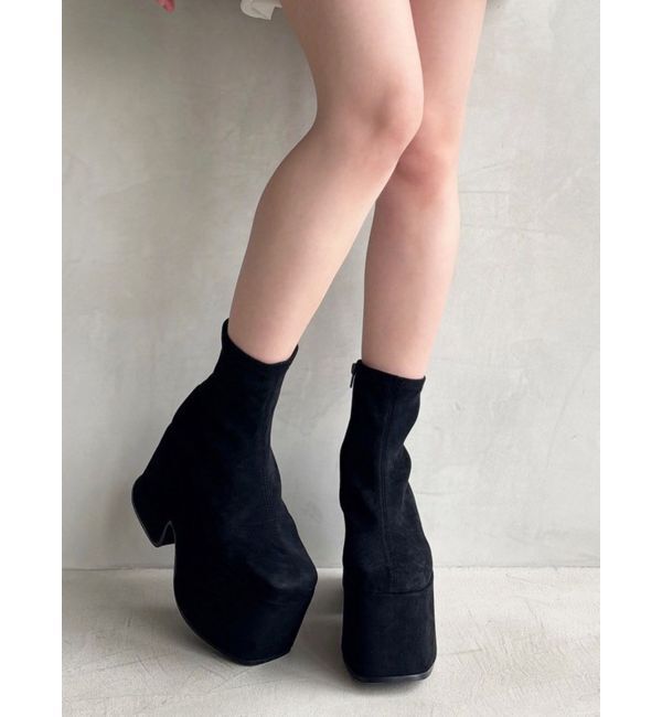 RESEXXY「厚底スエードショートブーツ」|ショートブーツ|