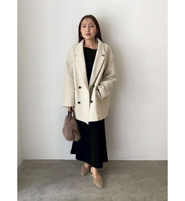 LAGUNAMOON「アシンメトリーネックフレアニットワンピース」|ワンピース|