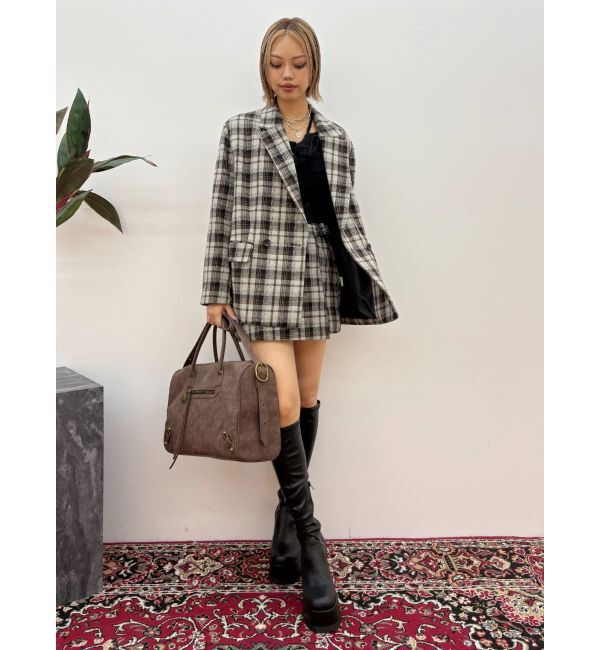 EVRIS「チェックルーズジャケット【セットアップ着用可能】」|テーラードジャケット|