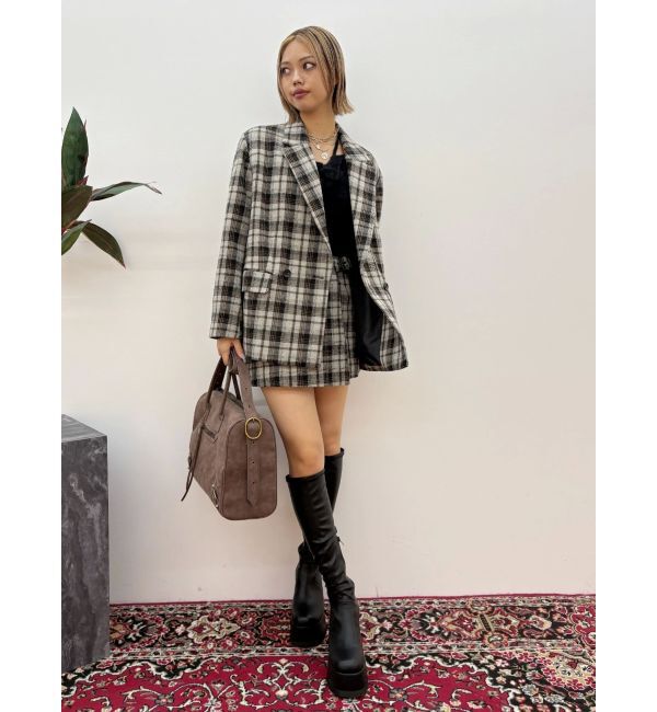 EVRIS「チェックルーズジャケット【セットアップ着用可能】」|テーラードジャケット|