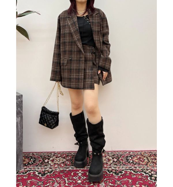 EVRIS「チェックルーズジャケット【セットアップ着用可能】」|テーラードジャケット|