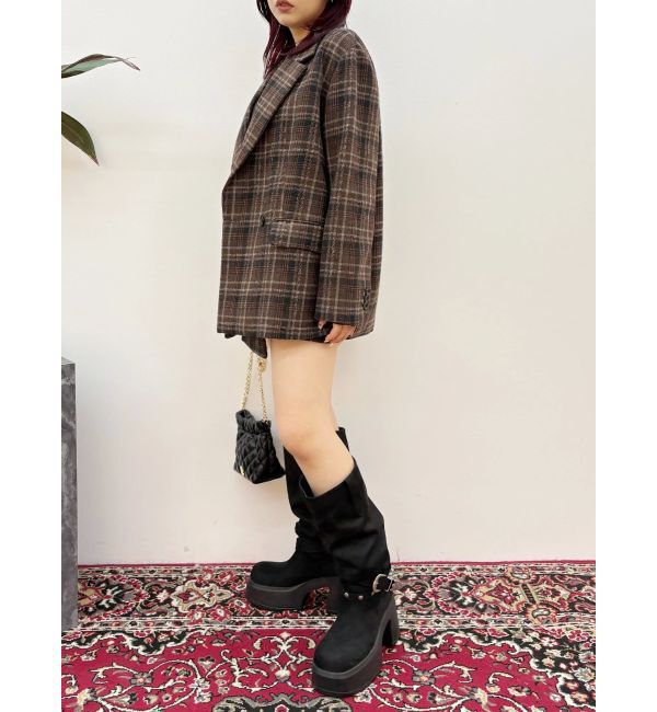 EVRIS「チェックルーズジャケット【セットアップ着用可能】」|テーラードジャケット|