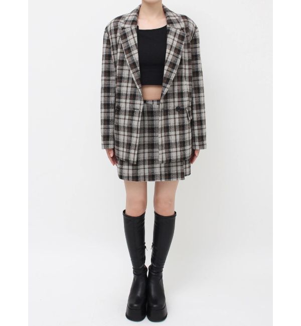 EVRIS「チェックルーズジャケット【セットアップ着用可能】」|テーラードジャケット|