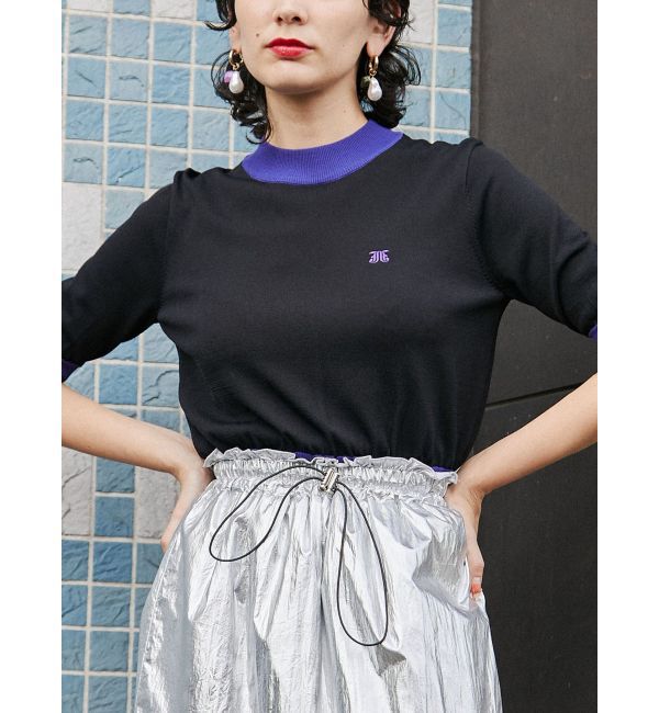 jouetie「ハイネックカラーニット」|ニット・セーター|ブラック