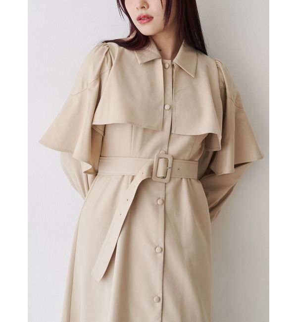 jouetie「ケープロングコートワンピース」|ワンピース|