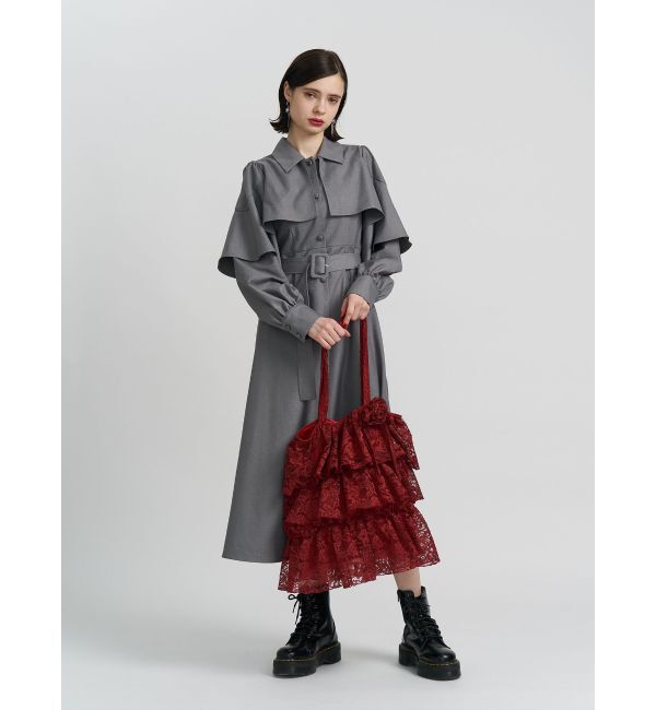 jouetie「ケープロングコートワンピース」|ワンピース|