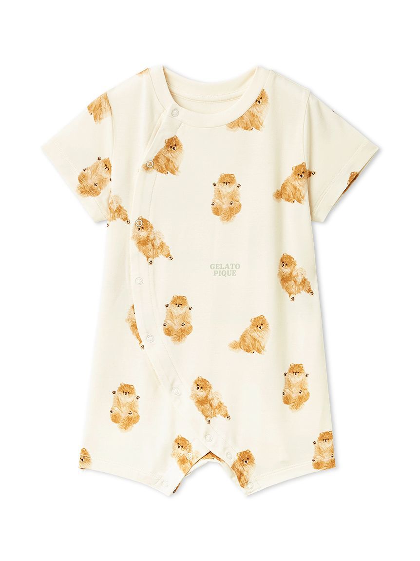 GELATO PIQUE KIDS & BABY「【BABY】ドッグ柄ロンパース」|ロンパース|