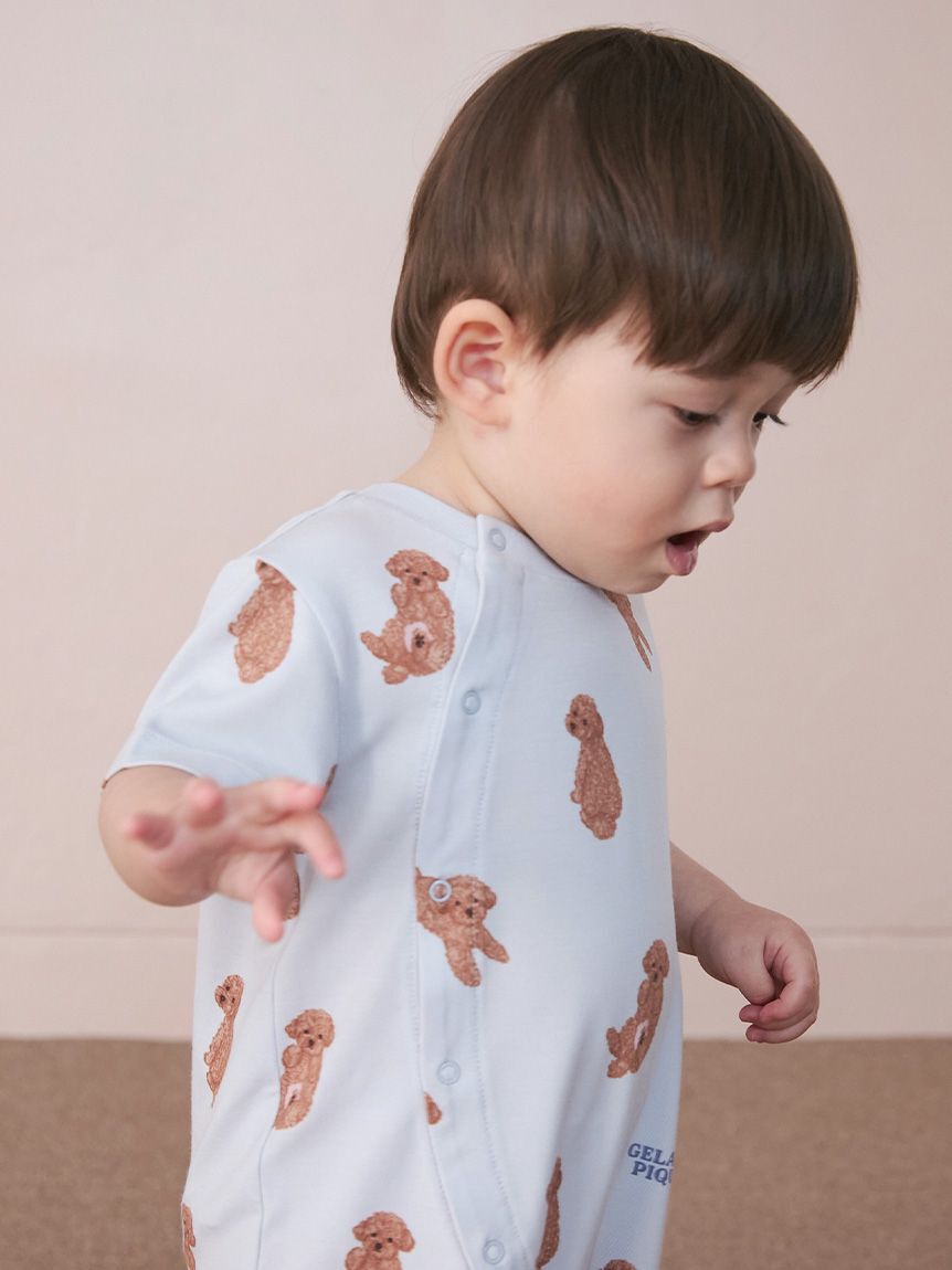 GELATO PIQUE KIDS & BABY「【BABY】ドッグ柄ロンパース」|ロンパース|
