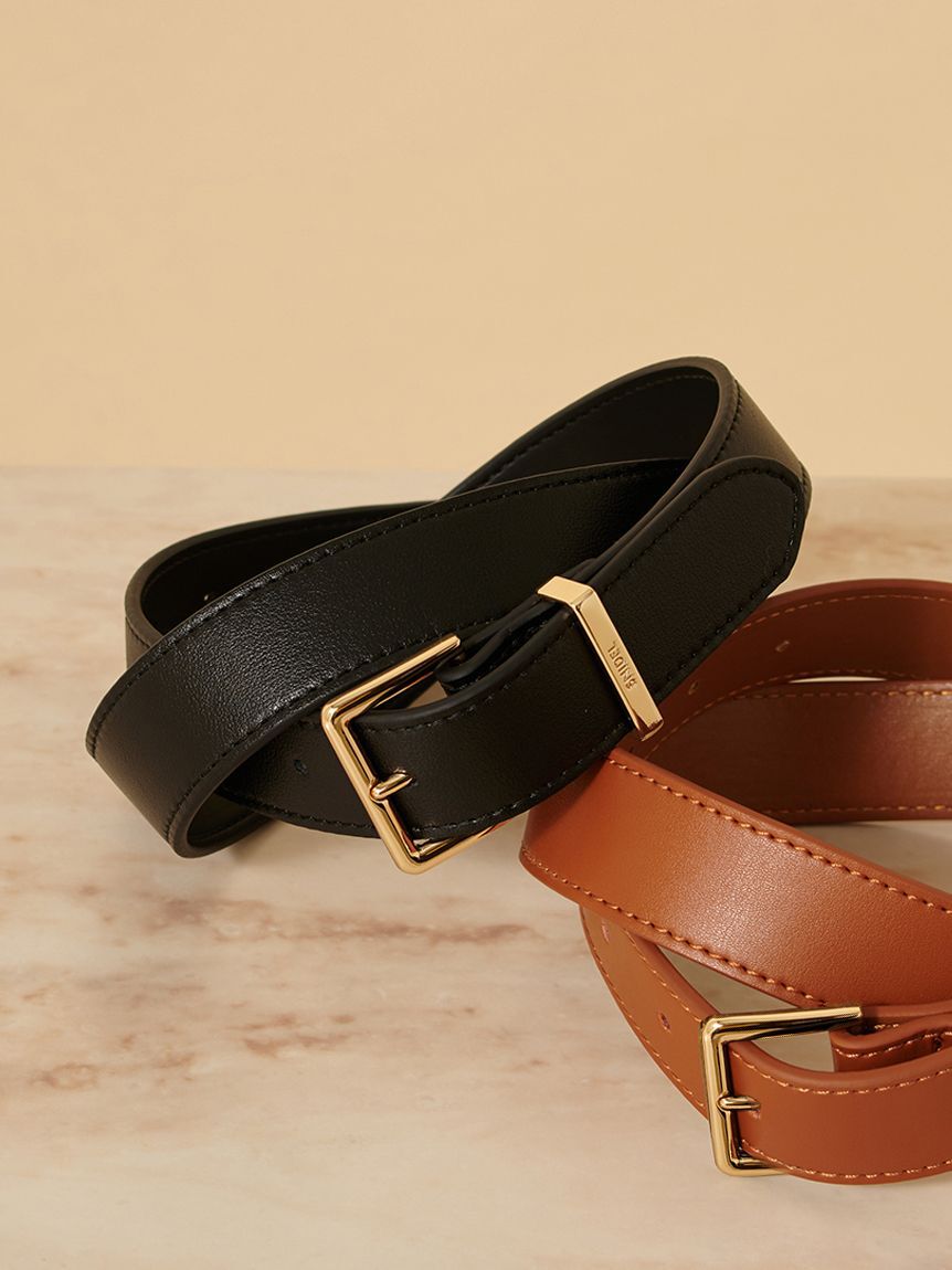 SNIDEL「ベーシックレザーベルト」|ベルト|