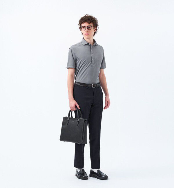 MACKINTOSH PHILOSOPHY「トロッター メランジ鹿の子 カッタウェイポロ」|シャツ・ブラウス|