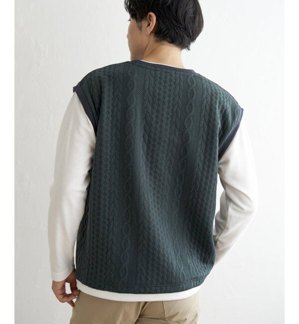 ikka「フクレジャガードフェイクベストロンT」|Tシャツ・カットソー|