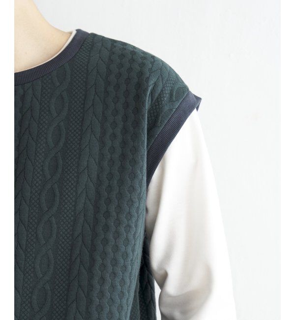 ikka「フクレジャガードフェイクベストロンT」|Tシャツ・カットソー|