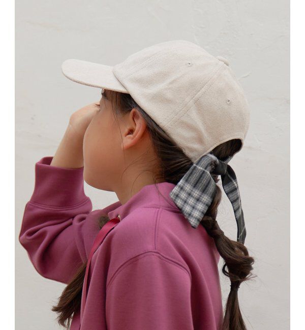 ikka kids「フェイクスエード後ろリボンキャップ」|その他|