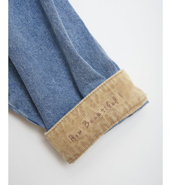 Lbc with Life「コール切り替えデニムジャケット」|ブルゾン・スタジャン|