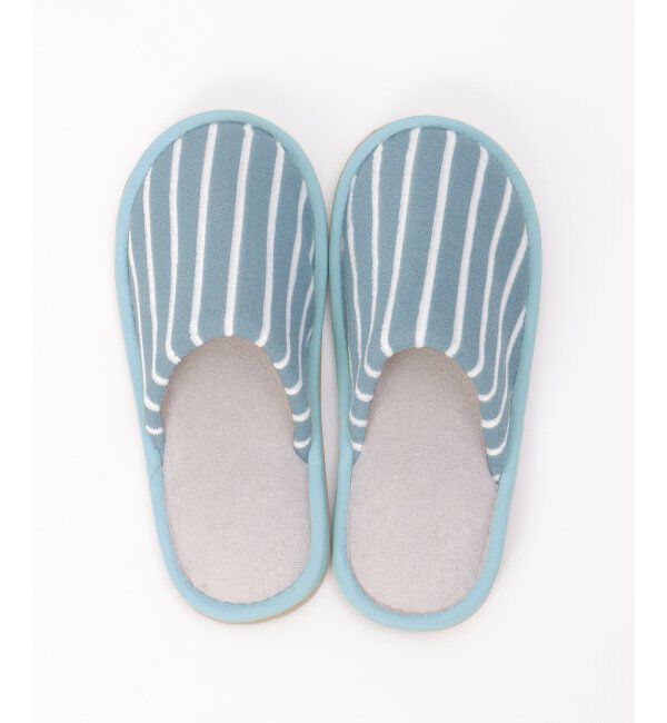 Lbc with Life「パイルスリッパ ボーダー」|ルームシューズ|