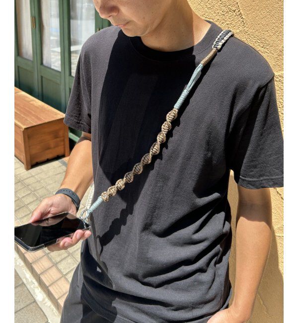 VENCE share style「配色ロープストラップ」|ネックレス|ブラック