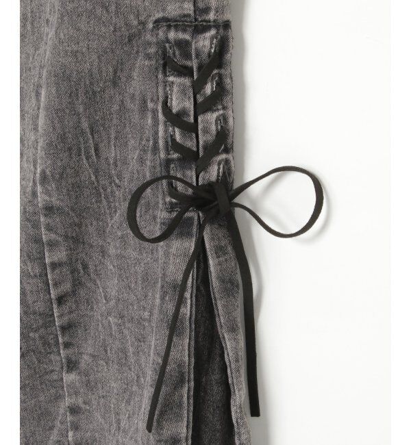 VENCE share style「サイドカットアウトリボンフレア」|デニム|