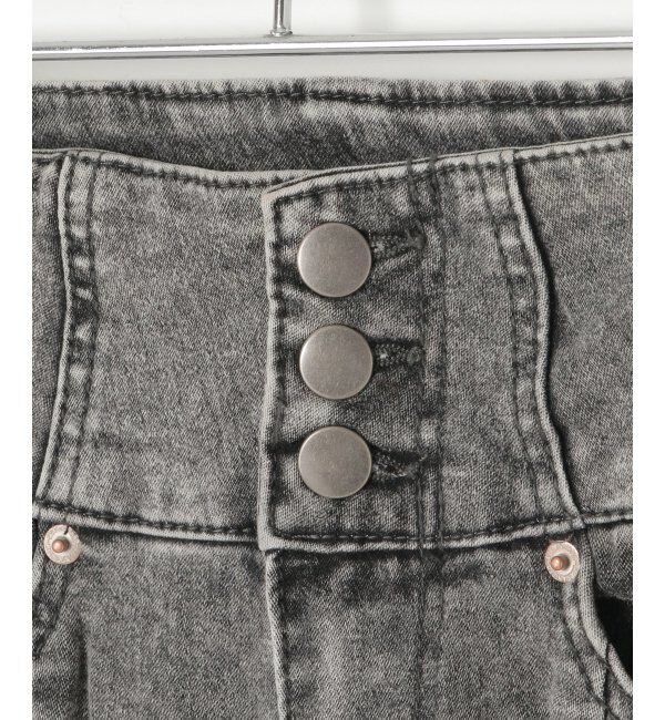 VENCE share style「サイドカットアウトフレアデニム」|デニム|