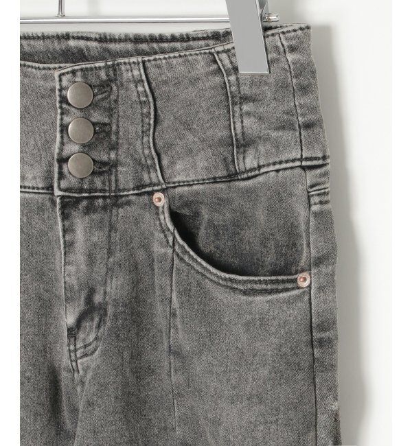 VENCE share style「サイドカットアウトフレアデニム」|デニム|