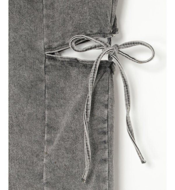 VENCE share style「サイドカットアウトフレアデニム」|デニム|