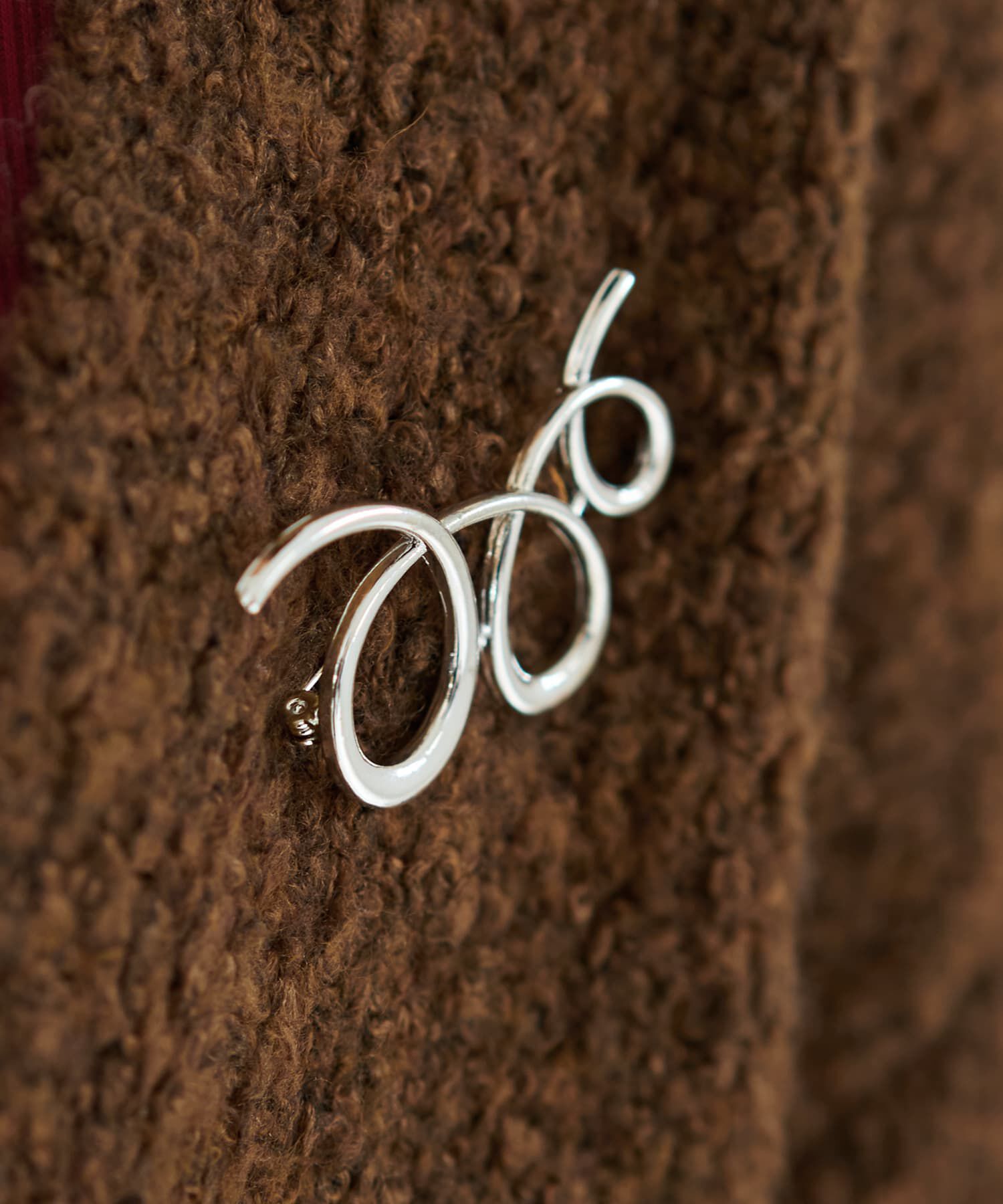 STYLE DELI「試し書きフォルムブローチ」|ブローチ・コサージュ|シルバー