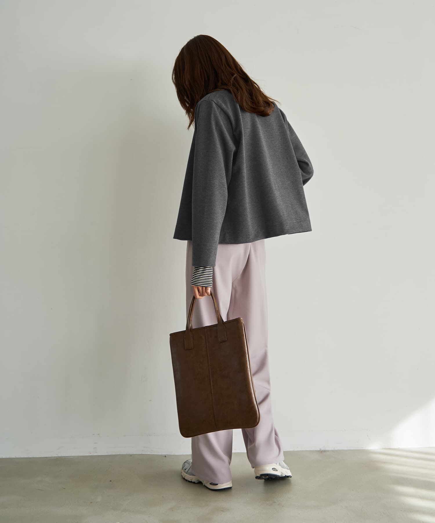 STYLE DELI「メタルボタンの柔らかノーカラージャケット」|ノーカラージャケット|