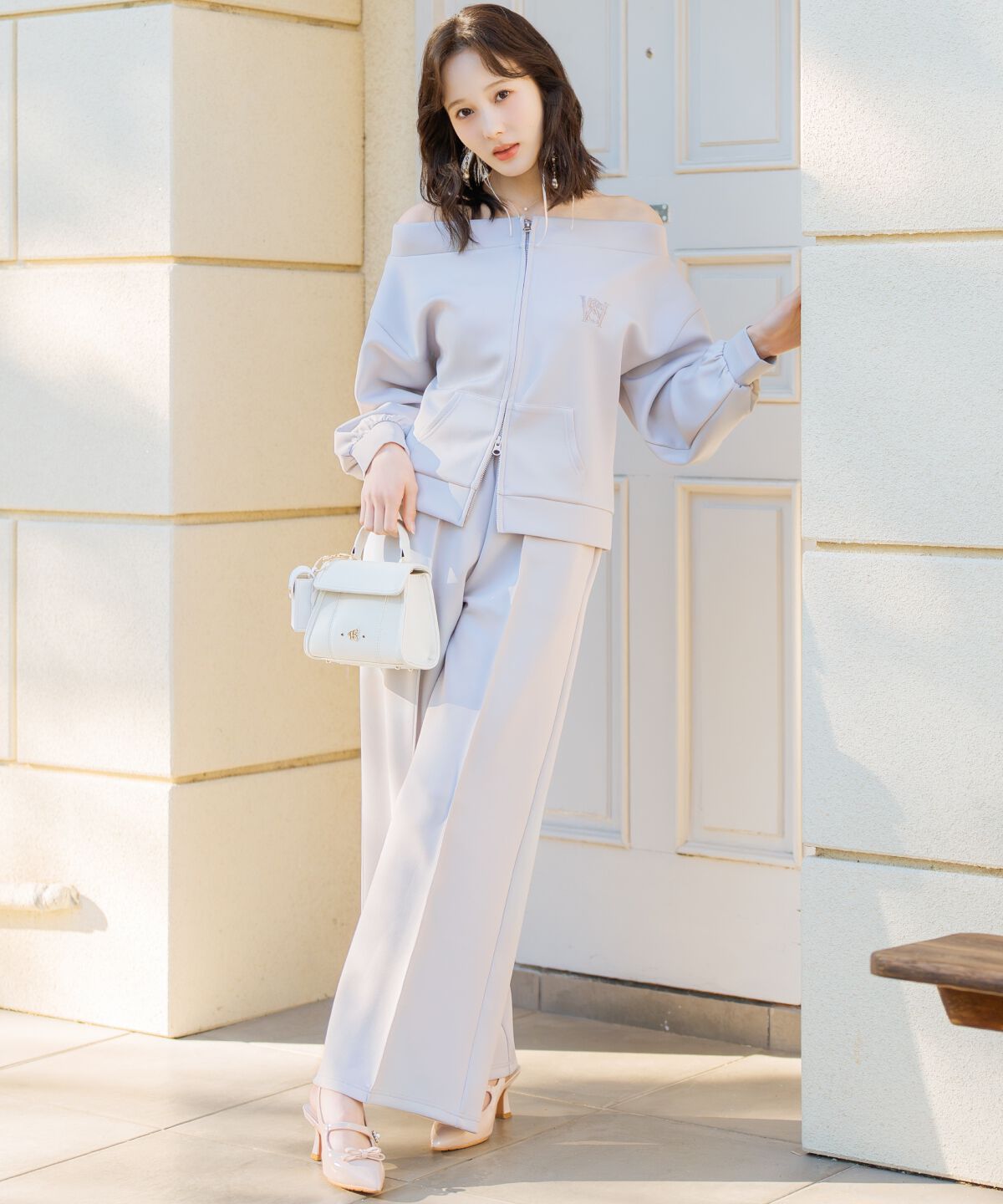 WILLSELECTION「ダブルZIPオフショルスウェットトップス」|その他|