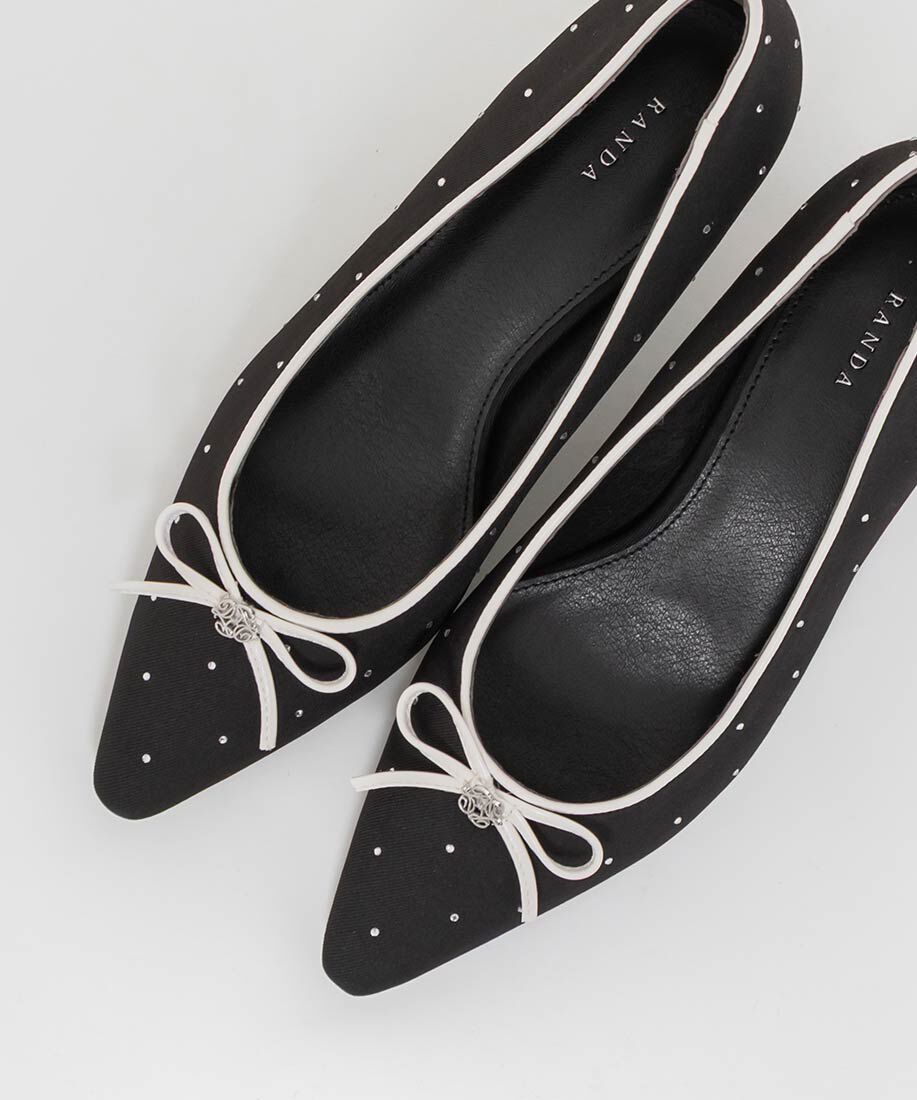  「モノグラムパーツリボンパンプス」|パンプス|