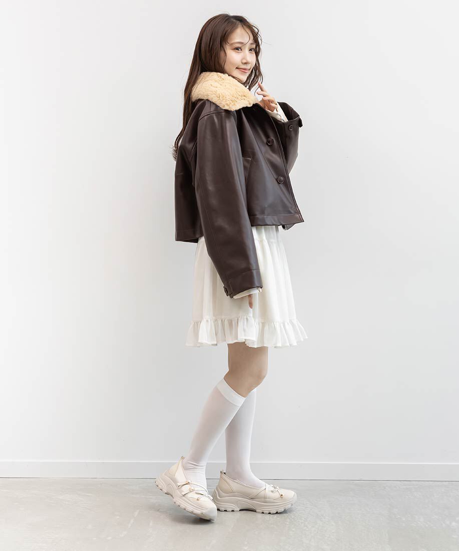  「ボリュームソールトゥシューズライクスニーカー」|スニーカー|