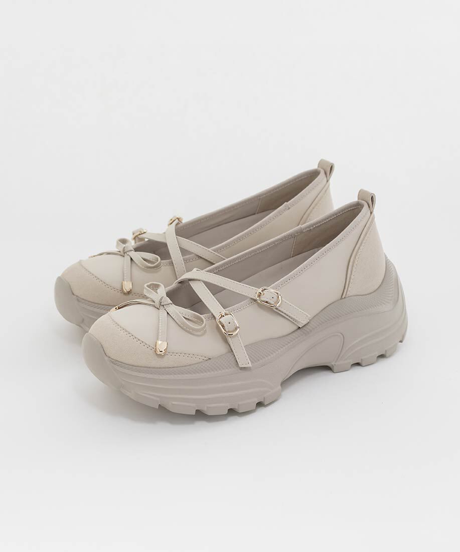  「ボリュームソールトゥシューズライクスニーカー」|スニーカー|