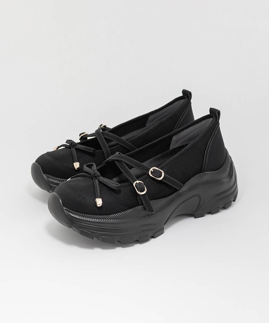  「ボリュームソールトゥシューズライクスニーカー」|スニーカー|