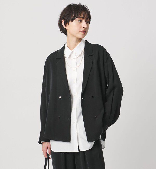 UNITED ARROWS「オープンカラー シャツ ジャケット」|シャツ・ブラウス|