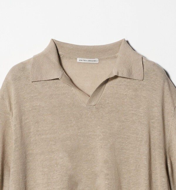 UNITED ARROWS「リネン/コットン スキッパー ポロシャツ」|ポロシャツ|